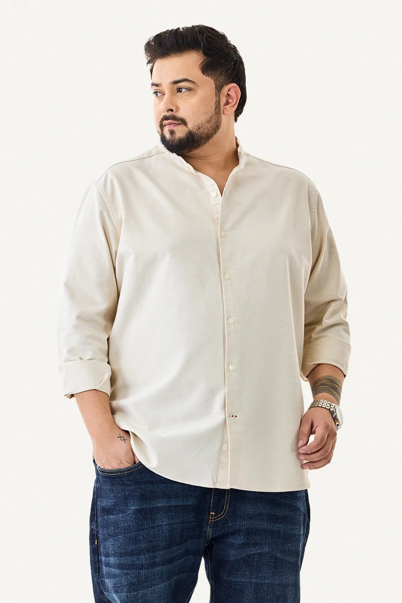 SNITCH 100% Cotton Plus Size Mandarin Shirt