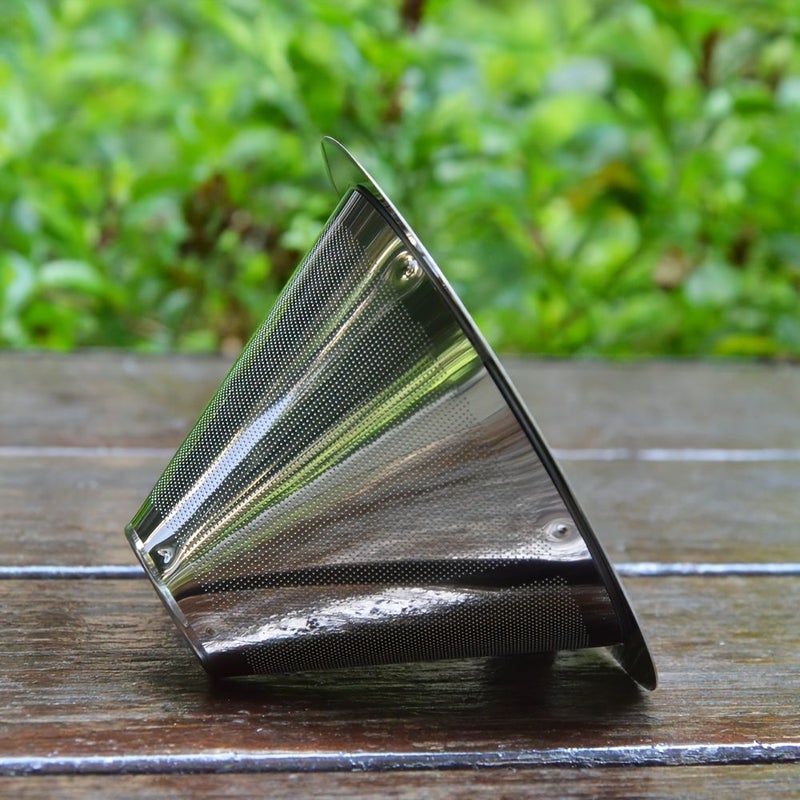 1PC Stainless Steel Double Layer Tea Filter Funnel For Draining Water And Coffee Suitable For Home Or Office Use - Image 4