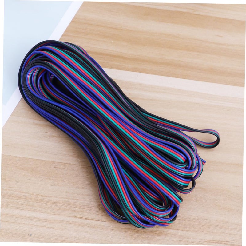 كابل موصل شريط LED RGB بطول 10 أمتار - متين وسهل التركيب لإضاءة الديكور - Image 4