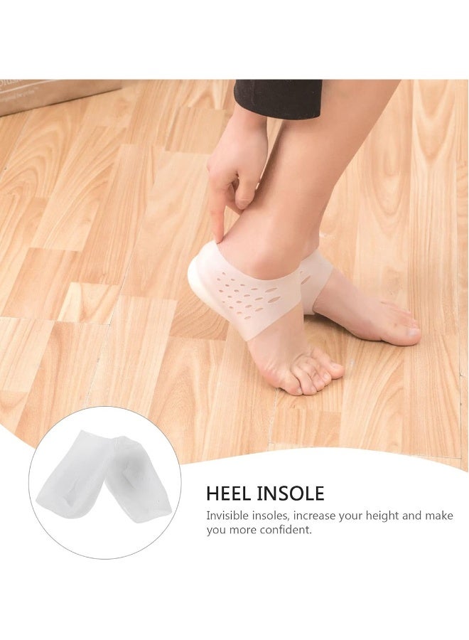 1 Pair Height Increase Insoles Invisible Height Insole Plantar Fasciitis Height Increase Heel Sleeve Arch Support Protection Heel Protector for Men Women 5.5cm - Image 5