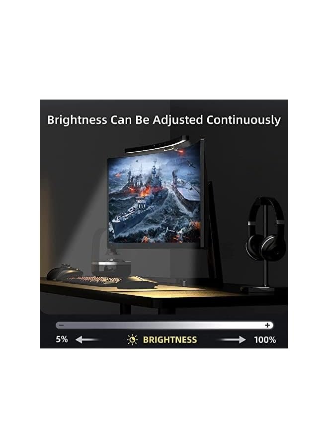 erorex Curved Monitor Light Bar for Curved Monitor,E-Reading LED Monitor Light with 3 Color Temperature Modes Stepless Dimming,Monitor Lamp with USB Powered for Work and Office  - Image 4