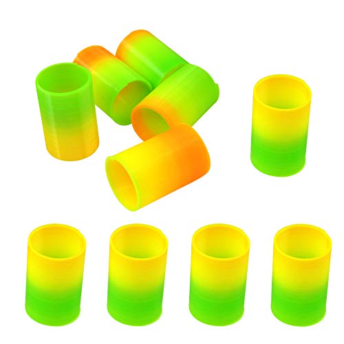 Andiker Cat Spiral Spring 10 pcs Long Cat Creative Toy Interactive cat Toy Durable Heavy Plastic Spring Colorful Springs Cat Toy for Swatting Biting Hunting and Active Healthy Play 10pc - Image 1