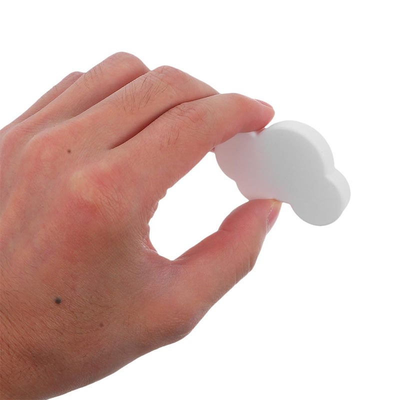 Cloud Shaped Soft Rubber Drawer Pull Handles White Cabinet Knobs Nursery Dresser Cupboard Decoration - Image 4