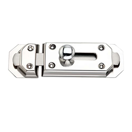 SARDAR Jewel 5 Black Silver Iron Bathroom Door Handle Set With Keyless Baby Latch-Tower Bolt/Push To Close Latch, Pull Handle - Image 5