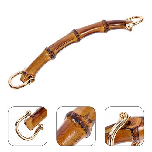 OSALADI Wooden U Shaped Handbag Handles, DIY Bags Accessories for Crossbody Bag Purse, Brown, 19X3X1.5cm - Image 4