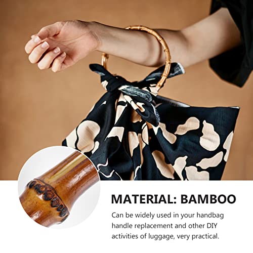 OSALADI Wooden U Shaped Handbag Handles, DIY Bags Accessories for Crossbody Bag Purse, Brown, 19X3X1.5cm - Image 5