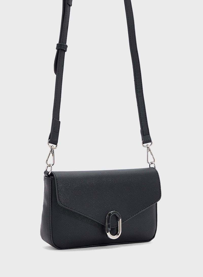 ايلا حقيبة كروس بودي بتفاصيل معدنية - Image 3