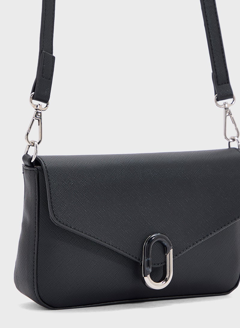 ايلا حقيبة كروس بودي بتفاصيل معدنية - Image 4