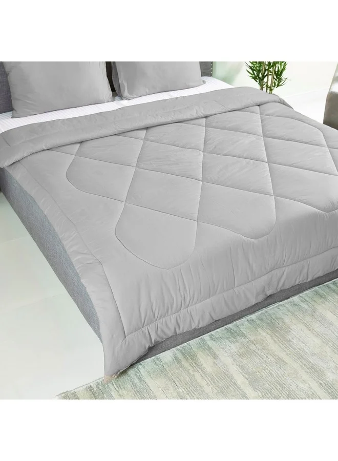 Home Box Ballina 3-Pieces Solid Cotton Super King Comforter Set 240 x 240 cm