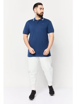 RBX Men Sportswear Fit Short Sleeves Outdoor Polo Shirt, Ensign Blue  - Image 4