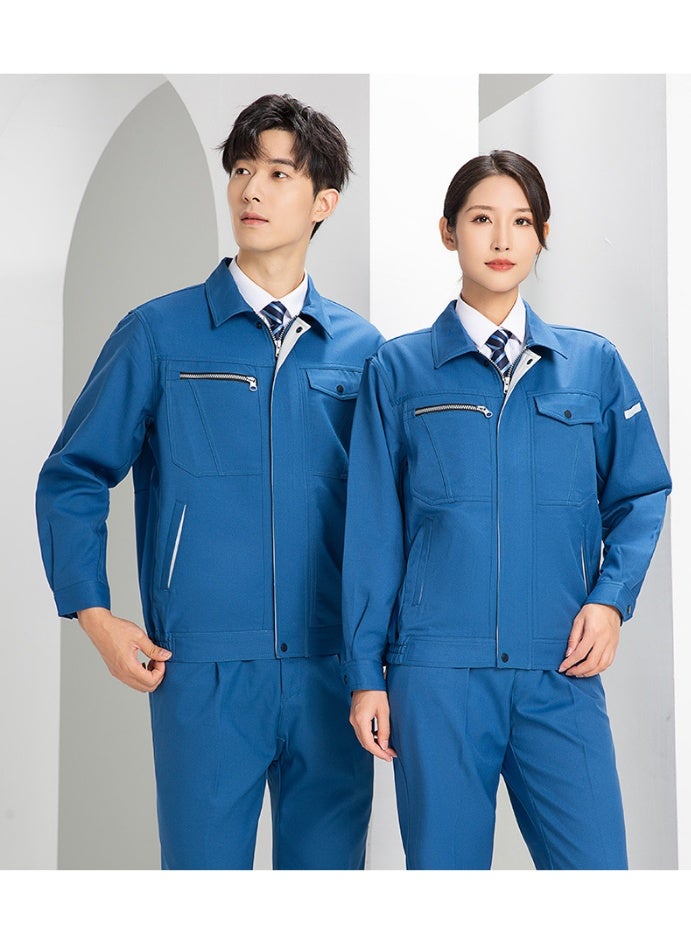 NIBEMINENT Work Clothing For Working Uniforms Jacket With Lining Inside Wear Resistant Tops Pants Worker Coveralls - Image 1