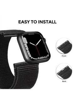 O Ozone Nylon Sport Strap For Apple Watch Series 10 | Ultra 2 | 8 Ultra | 9 | 8 | 7 | 6 , 49/46/45/44/42mm Soft Breathable Adjustable Sport Band -Inverness Green  - Image 4