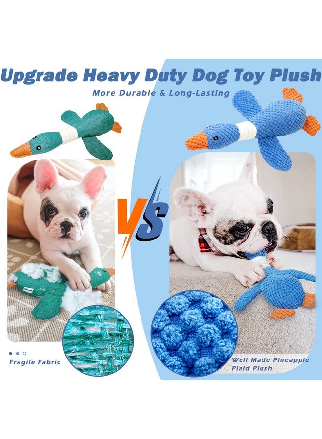 Vitscan Upgraded Goose Indestructible Dog Toys For Aggressive Chewers Small Medium Large Breed, Crinkle Squeaky Plush Dog Puppy Chew Toys For Teething, Duck Puppy Toys  - Image 2