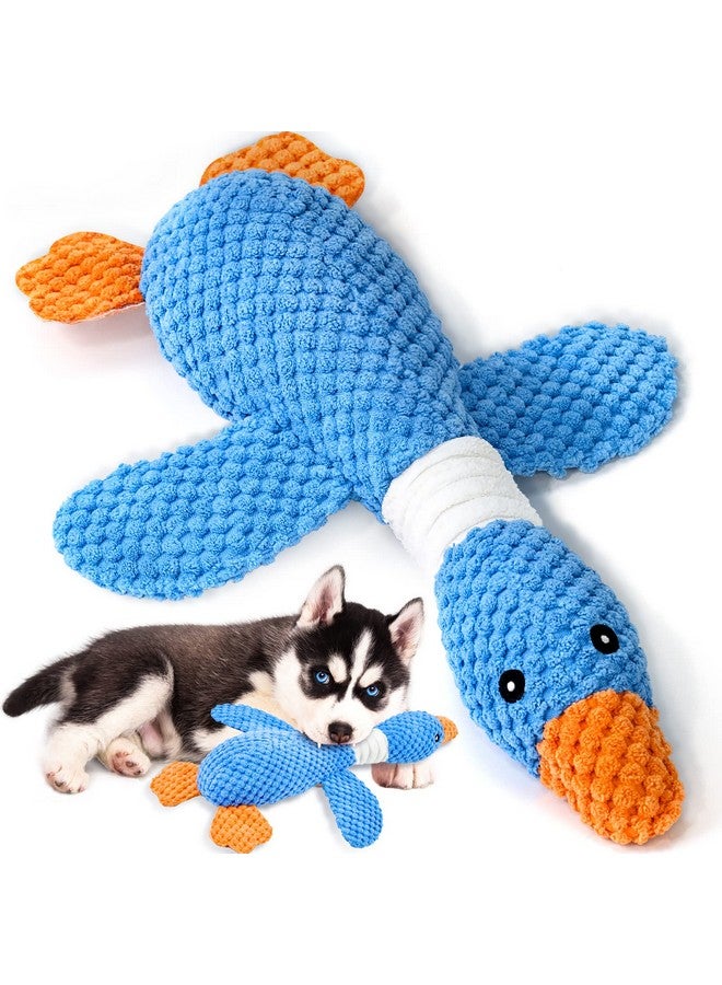 Vitscan Upgraded Goose Indestructible Dog Toys For Aggressive Chewers Small Medium Large Breed, Crinkle Squeaky Plush Dog Puppy Chew Toys For Teething, Duck Puppy Toys  - Image 1