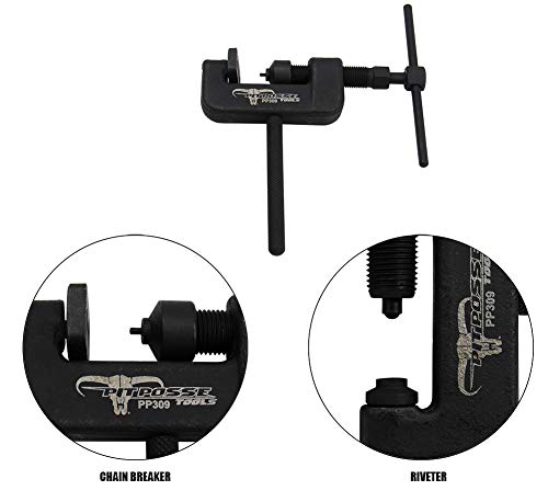Pit Posse PP309 Chain Breaker and Riveting Tool - 16-Piece Motorcycle Chain Cutter Tool Kit - User-Friendly & Practical - Premium Quality Sturdy Design - Includes Carrying Case - Image 4
