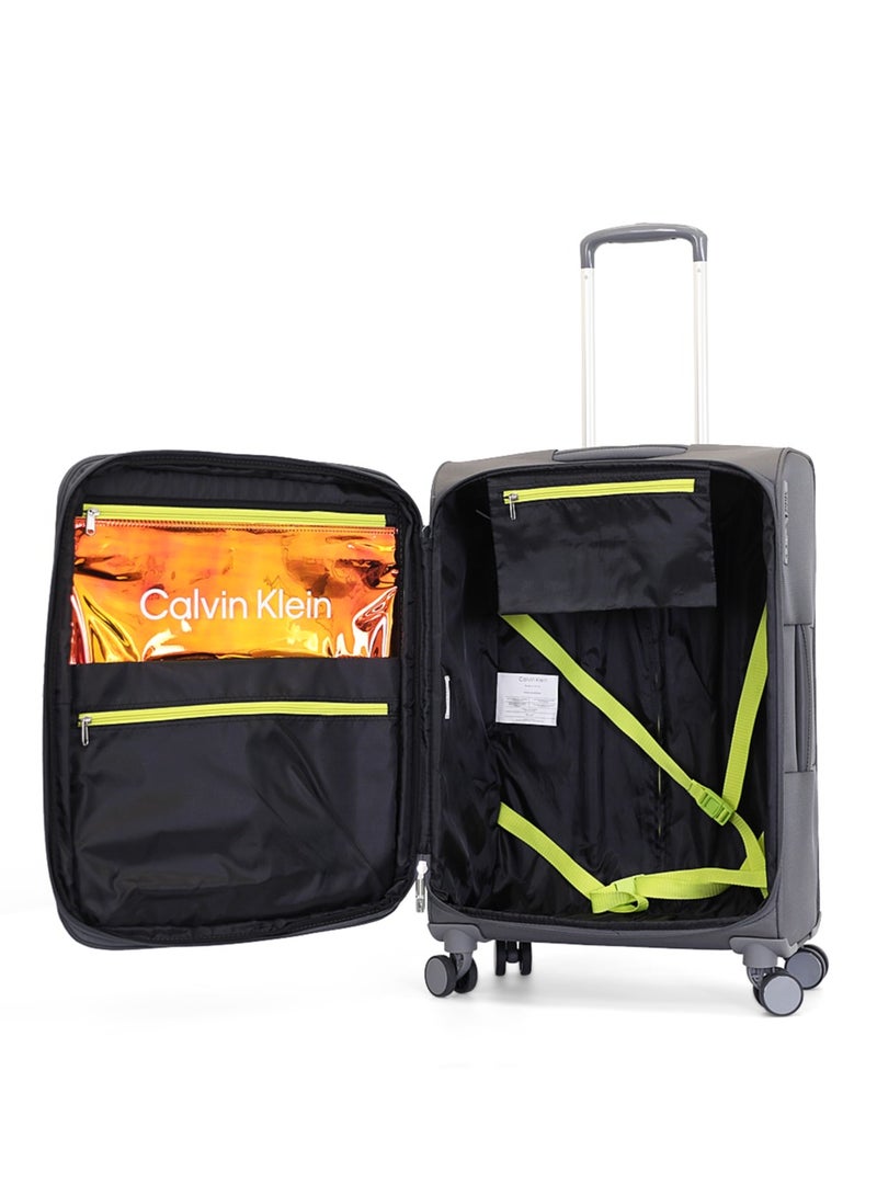 Calvin Klein 3-Piece Softshell Spinner Luggage Set | Lightweight, Flexible Packing for Smart Travelers - Image 3