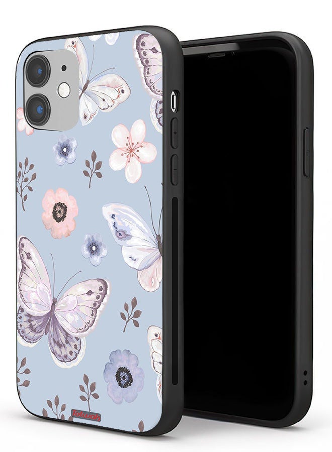 Tolwak Apple iPhone 11 Protective Case Butterflies And Flowers - Image 1