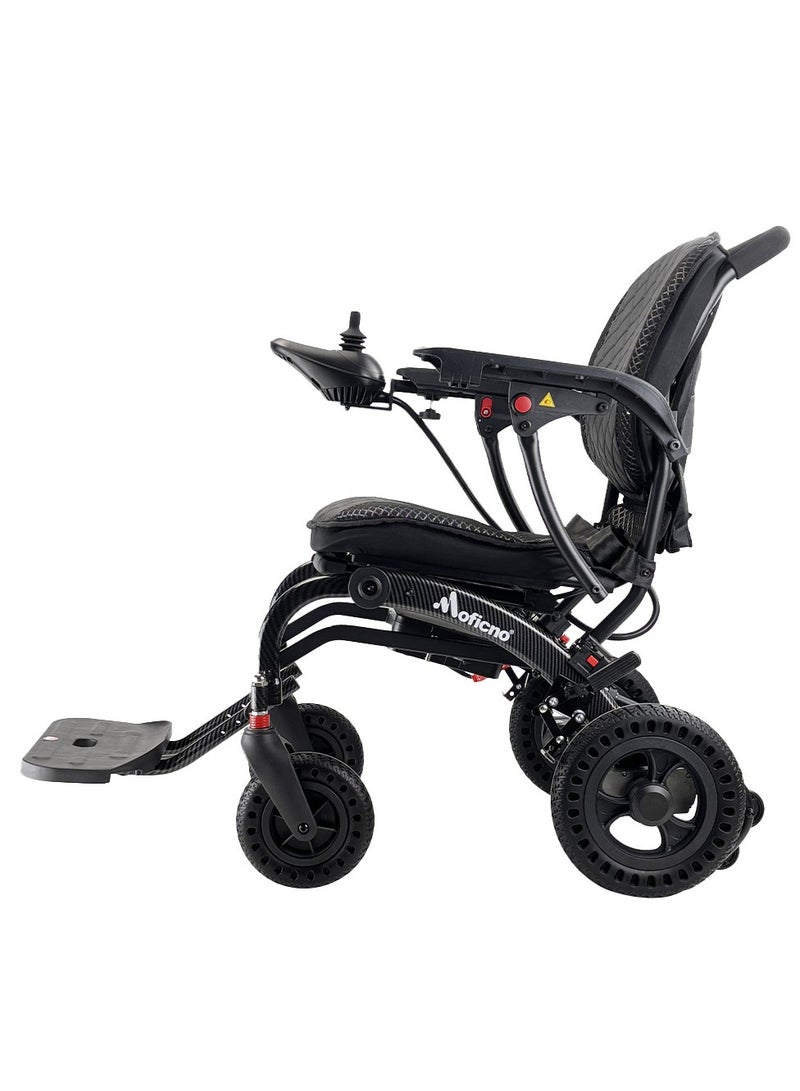 Lightweight Aluminum Electric Wheelchairs for Adults Power Motorized Foldable Wheelchairs for Seniors Support 220 LBS Only 36LBS Weight 7.5 Miles Range Airline Approval - Image 2