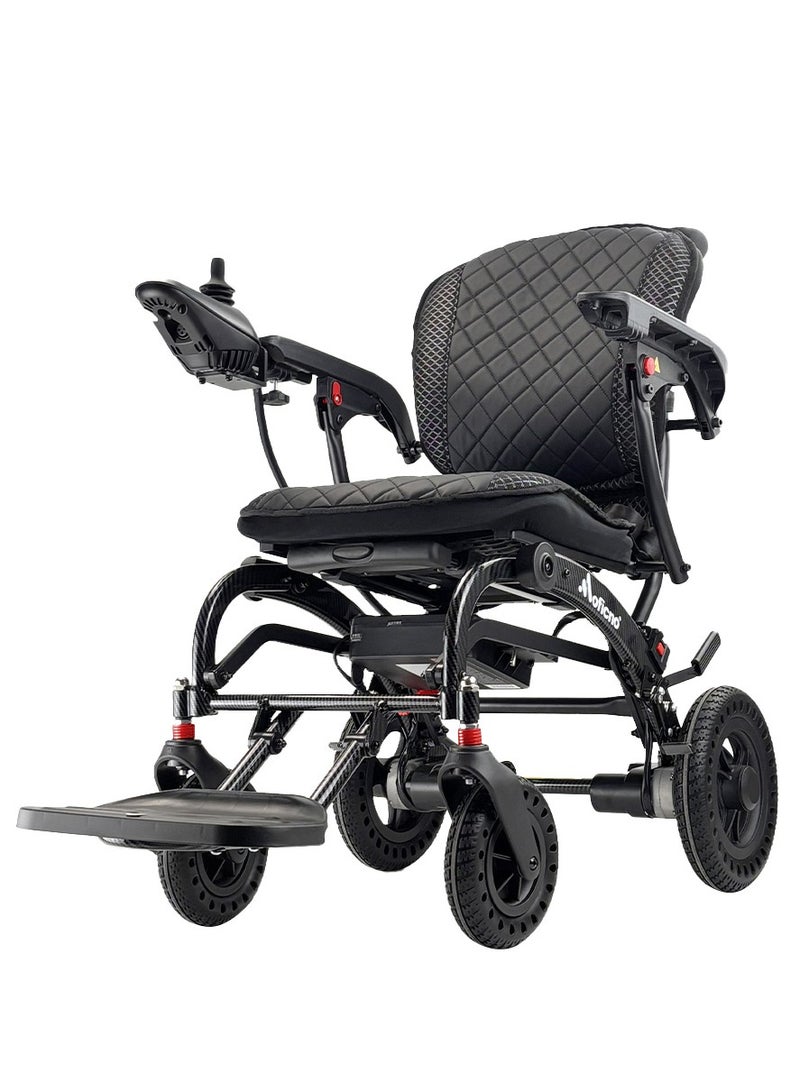 Lightweight Aluminum Electric Wheelchairs for Adults Power Motorized Foldable Wheelchairs for Seniors Support 220 LBS Only 36LBS Weight 7.5 Miles Range Airline Approval - Image 1