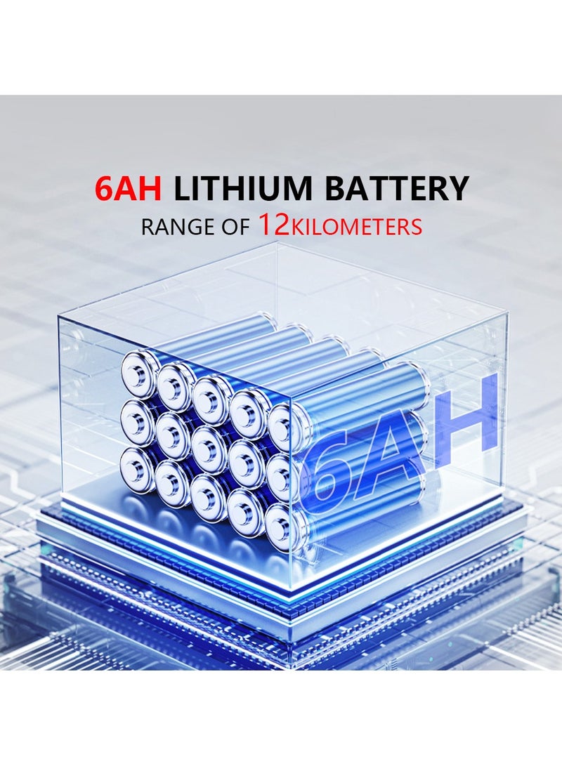 Lightweight Aluminum Electric Wheelchairs for Adults Power Motorized Foldable Wheelchairs for Seniors Support 220 LBS Only 36LBS Weight 7.5 Miles Range Airline Approval - Image 3