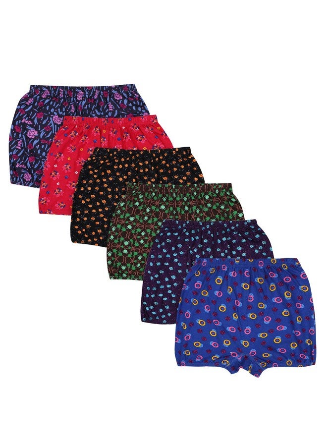 BODYCARE Kids Unisex Bloomer Underwear 100% Cotton Multicolor Soft Comfortable | Skin Friendly | Innerwear | Pack of 6 (KIA3251-PK004_P6) - Image 1
