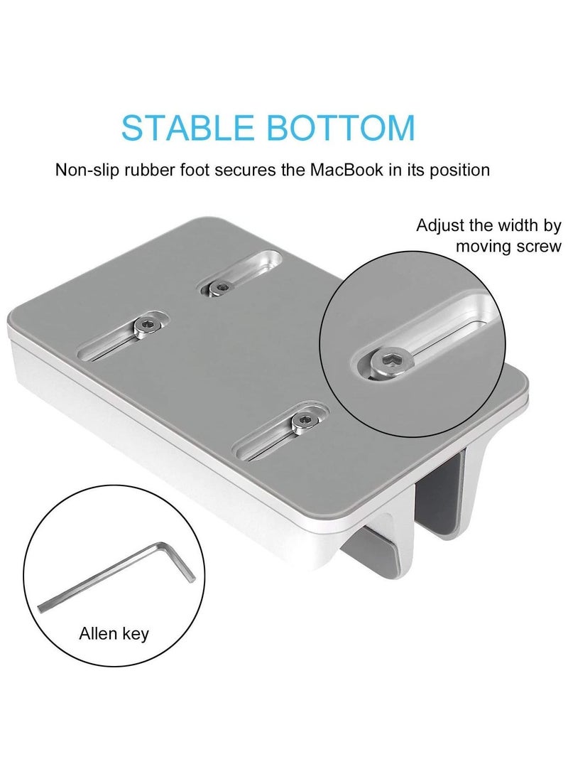 SMILEE - 2 Slots Aluminum Adjustable Vertical Laptop Stand - Image 1