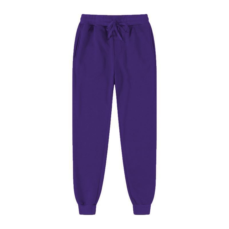 Casual Sports Straight Pants Mens Autumn 2024 New Oversize Plus Size Fashionable Brand Loose Simple Skinless Pants Purple 