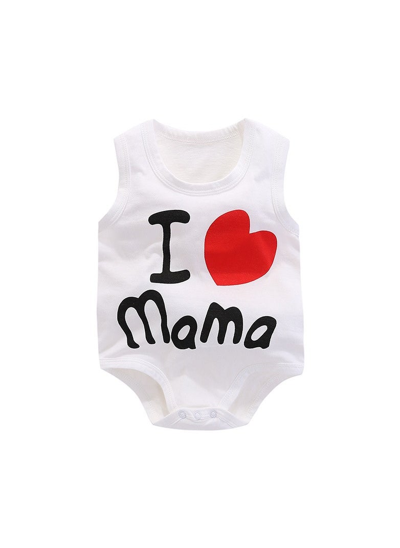 Loquat - Baby Summer Thin Triangle Bodysuit - Image 1