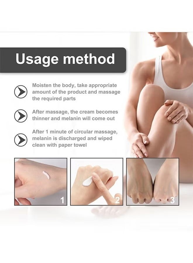 Snow Bleach Intensive - for Private Part Underarm Whitening, Dark Skin Bleaching Cream for Dark Spots, Face and Body Skin Lightening Bleaching Cream for Intimate Areas Brightening