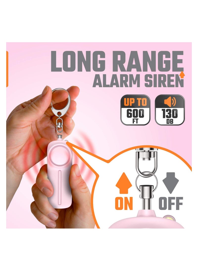 Personal Alarm Safety Panic Alarm Keychain Emergency Self Defence 130 DB Loud Siren Protection Device With Led Light Simple Operation Reusable For Women Kids Elders  - Image 4