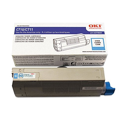 Okidata 44318603 C711 Toner Cartridge (Cyan) in Retail Packaging - Image 1