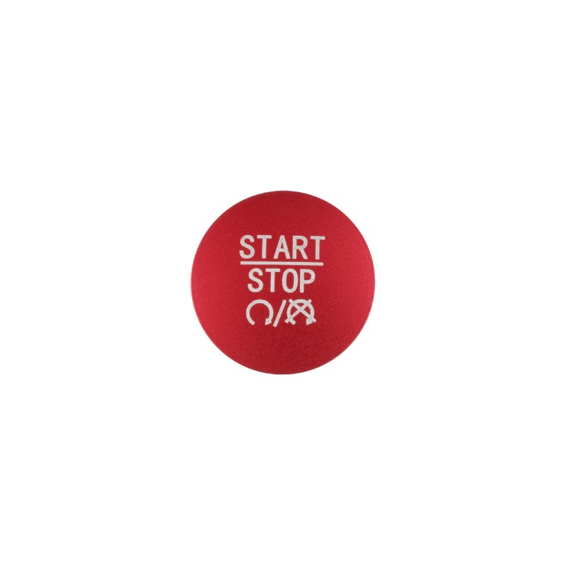 LECART Red Push Start Button Cover Sticker Fit for Dodge ChargerChallengerDurangoRam 1500 Car Interior Accessories Keyless Start Button Decorations Metal Decor Trim 1 Pack
