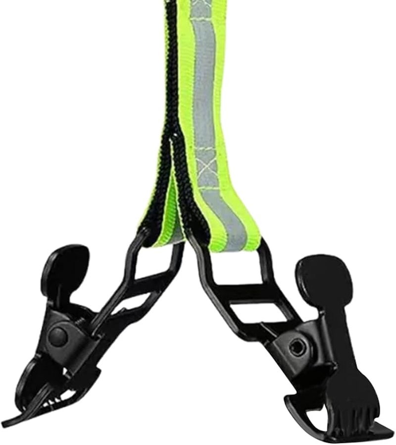 حامل حزام قفاز رجال الإطفاء المزدوج المشبك قفازات عاكسة لمعدات الخروج في الطقس البارد - Image 2