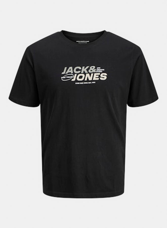 JACK & JONES JACK & JONES Mens Tarmac Print Tee Crew Neck  - Image 1