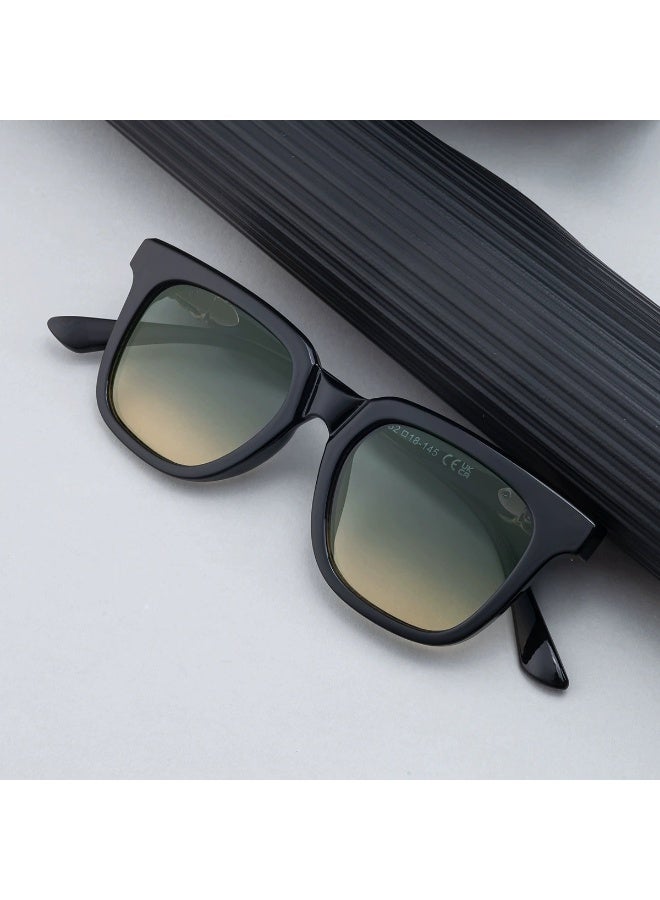 Men's Retro Square Sunglasses, UV400 Protection Polarized Sunglasses for Driving & Outdoor, Fashion Anti-Glare Eyewear with Case - Image 3