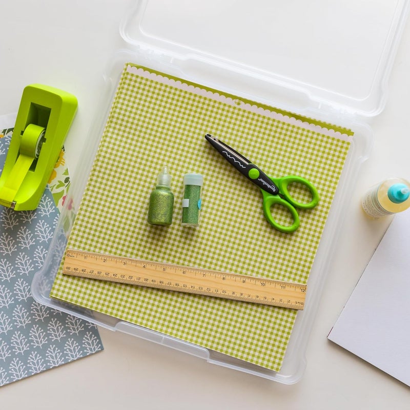 IrisUSA , Inc. USA 10-Piece Portable Project Case to Hold 12 by 12 Paper, Clear (585460) - Image 5