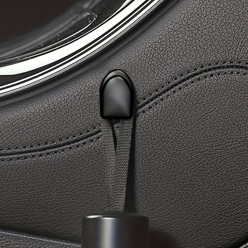 10 Black Multi-Purpose Mini Car Hooks Strong Adhesive No Drill Organizer for Keys Cables Earphones - Image 5