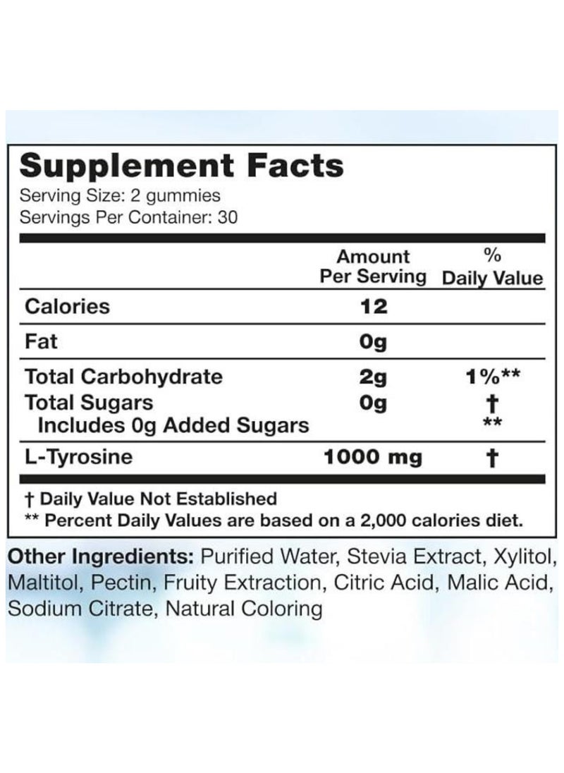 L-Tyrosine, Memory & Focus* + Productivity* 60 Gummies - pzsku/Z14944DA8CADA4576F9ECZ/45/1741599645/eb79d3a3-a916-4c59-8479-e56d69a5000f