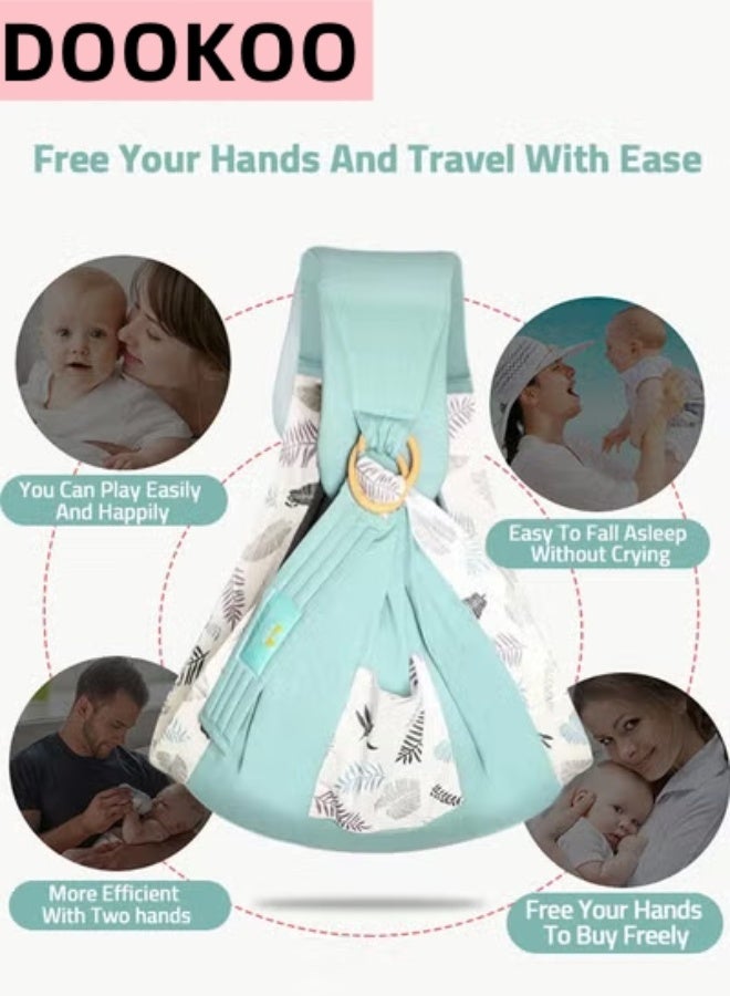 دوكو حامل ولفة للأطفال 0-36 متر الوليد حبال الاستخدام المزدوج غطاء التمريض الرضع الناقل شبكة النسيج الرضاعة الطبيعية ناقلات تصل إلى 130 رطل - Image 2