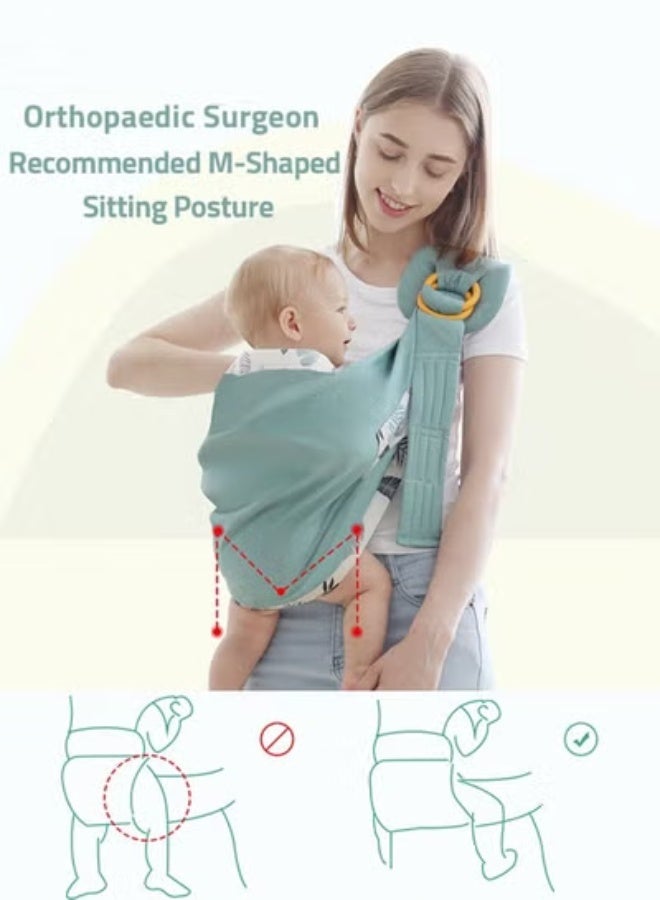 دوكو حامل ولفة للأطفال 0-36 متر الوليد حبال الاستخدام المزدوج غطاء التمريض الرضع الناقل شبكة النسيج الرضاعة الطبيعية ناقلات تصل إلى 130 رطل - Image 4