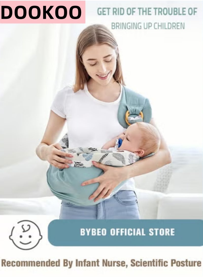 دوكو حامل ولفة للأطفال 0-36 متر الوليد حبال الاستخدام المزدوج غطاء التمريض الرضع الناقل شبكة النسيج الرضاعة الطبيعية ناقلات تصل إلى 130 رطل - Image 1