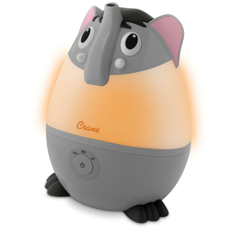 Crane Adorables Ultrasonic Mini Humidifiers for Bedroom and Baby Nursery, 5 Gallon Cool Mist Air Humidifier for Large Room or Kid's Room, Humidifier Filters Optional, Mini Elephant - Image 4