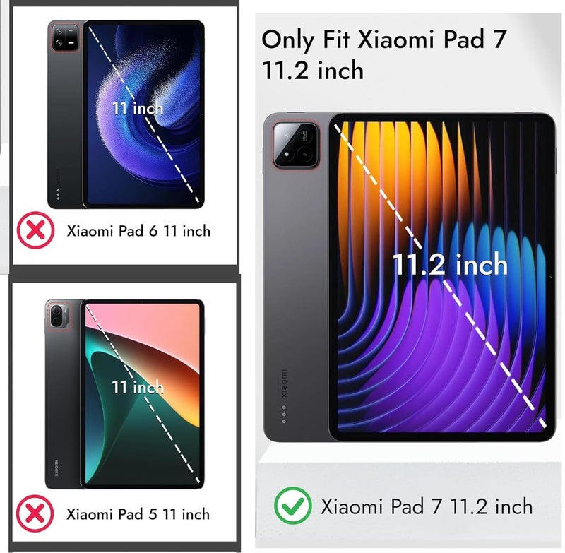 TGK Back Cover for Xiaomi Mi Pad 7 11.2 inch Case/Pad 7 Pro (Black) - Image 2