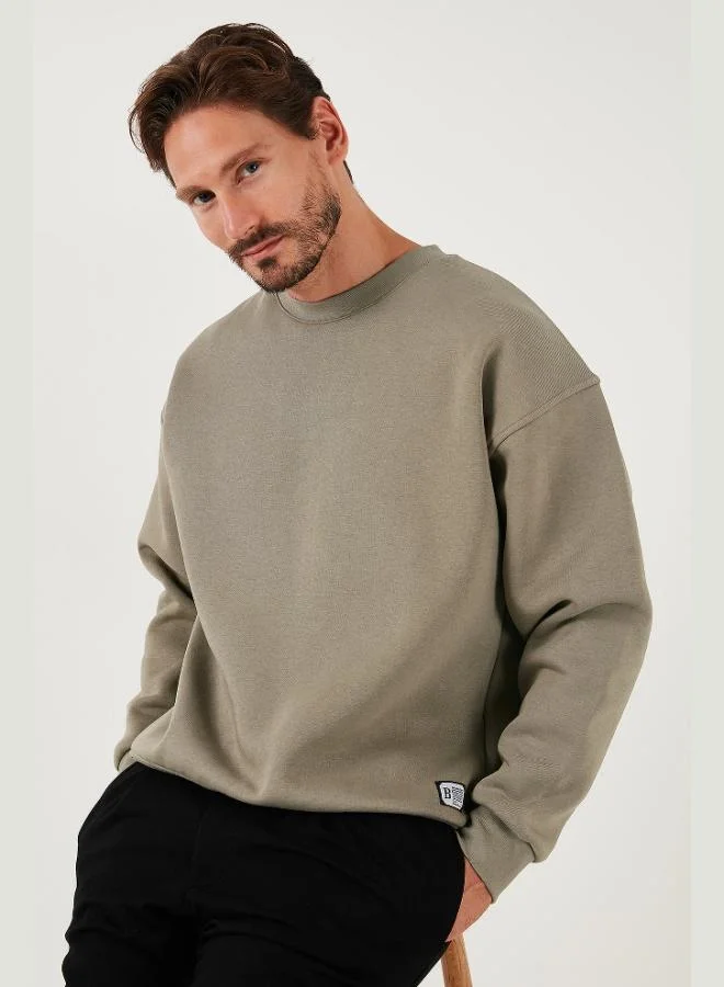 Buratti Regular Fit Crew Neck Cotton Fleece Lined Soft Brushed Sweatshirt Men's SWEAT 5905255