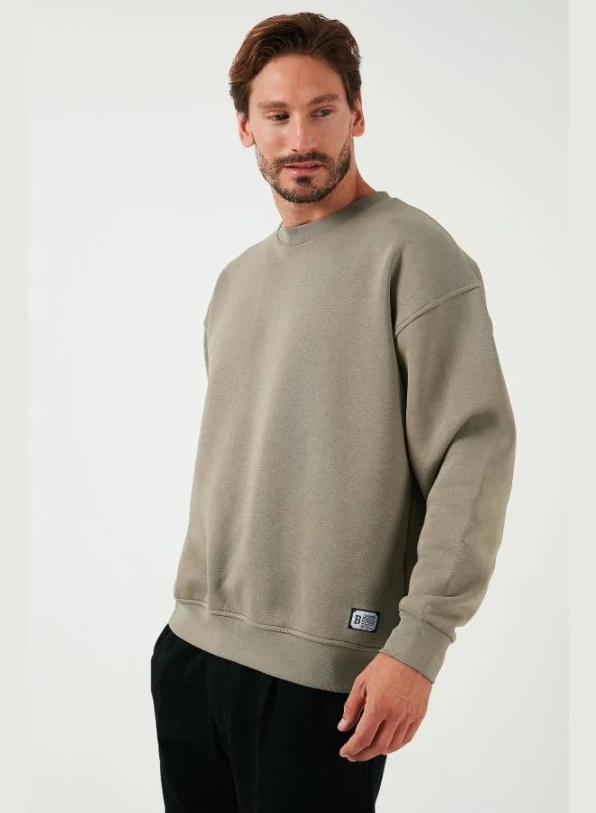 Buratti  Buratti Regular Fit Crew Neck Cotton Fleece Lined Soft Brushed Sweatshirt Men's SWEAT 5905255 for Men | Best Price UAE