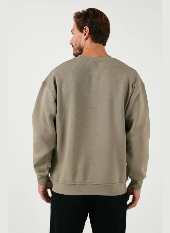 Buratti  Buratti Regular Fit Crew Neck Cotton Fleece Lined Soft Brushed Sweatshirt Men's SWEAT 5905255 for Men | Best Price UAE