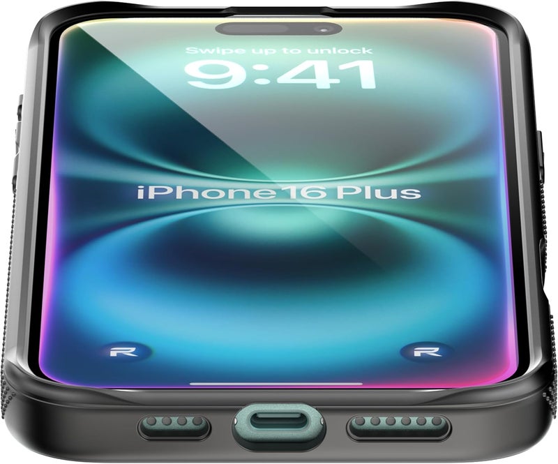 ريبل علبة Air لهاتف iPhone 16 Plus [سلسلة Air²] متوافقة مع MagSafe، مغناطيس قوي، جوانب مانعة للانزلاق، غطاء TPU نحيف وخفيف الوزن، زوايا واقية، حلقة عدسة بارزة، هاتف 16+ 6.7 بوصة 2024 (أسود) - Image 3