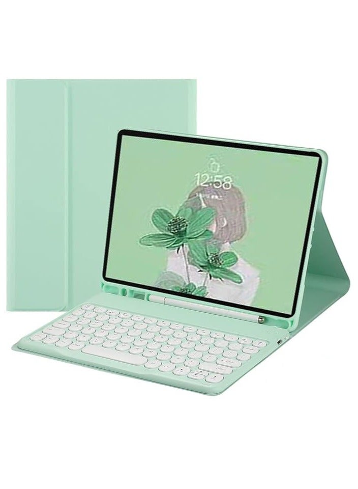 general Case Compatible with Suitable for ipad Pro 11 2024 keyboard protective case, round hat keyboard ,Full package anti fall protection