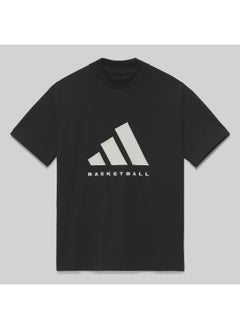 Adidas Adidas One Ctn Jer T Black Basketball T-Shirts For Unisex Xs  - Image 1