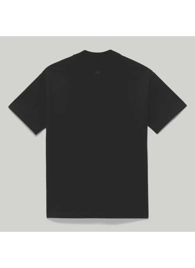 Adidas Adidas One Ctn Jer T Black Basketball T-Shirts For Unisex Xs
